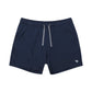 BURLEBO Athletic Short - Heather Navy - American Flag Liner
