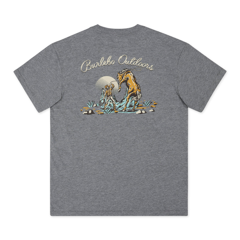 BURLEBO SS - Cowboy Up - Dark Heather Grey