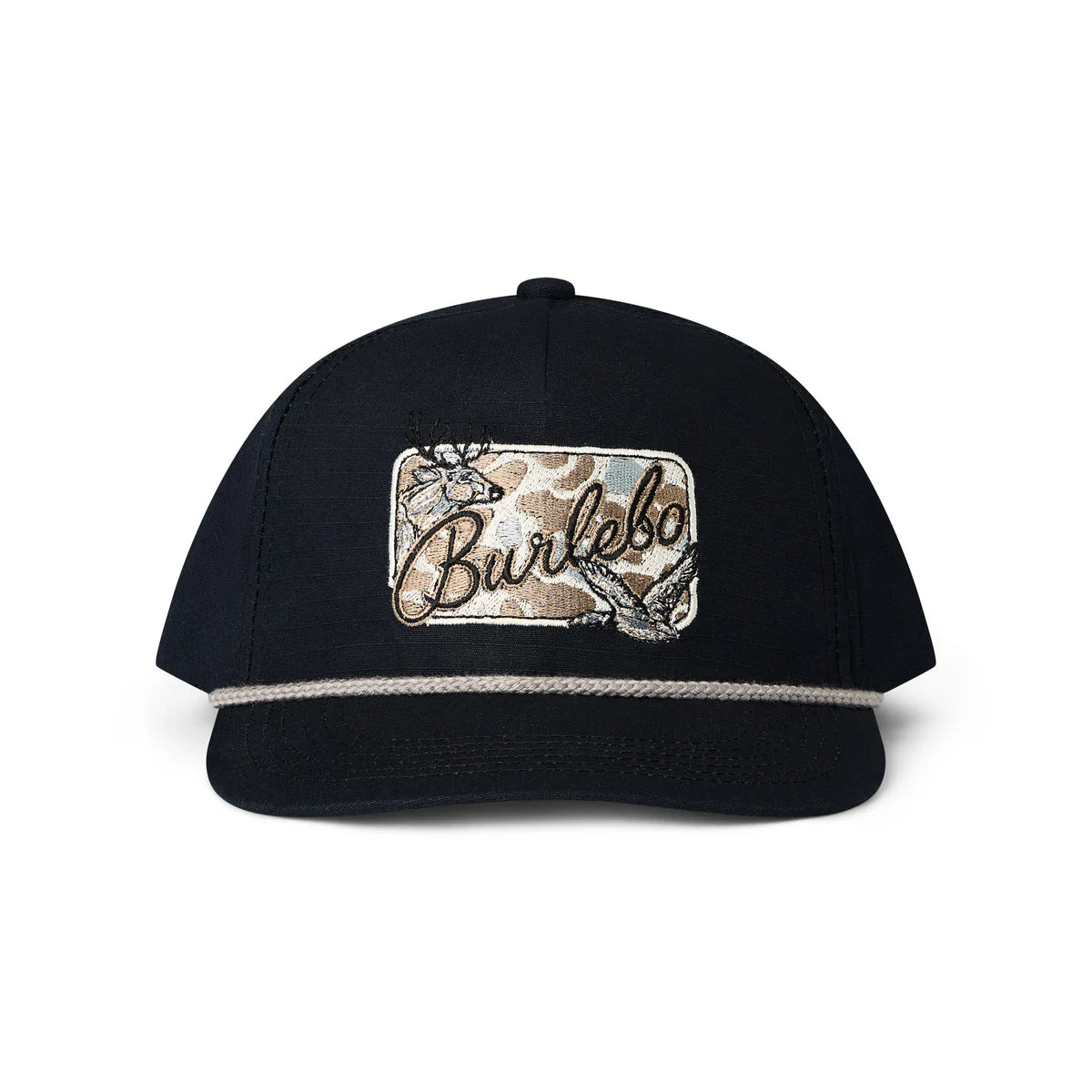 BURLEBO Cap - Camo Patch - Black