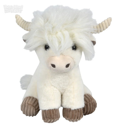 11.5" HIGHLAND COW PLUSHIE - CREAM/TAN