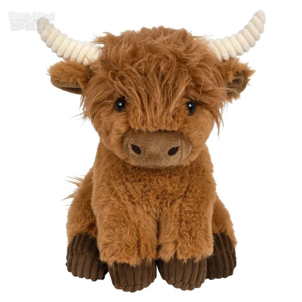 11.5" HIGHLAND COW PLUSHIE - CREAM/TAN