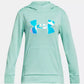 Under Armour Girls Fleece® Iridescent Big Logo Hoodie Neo Turquoise