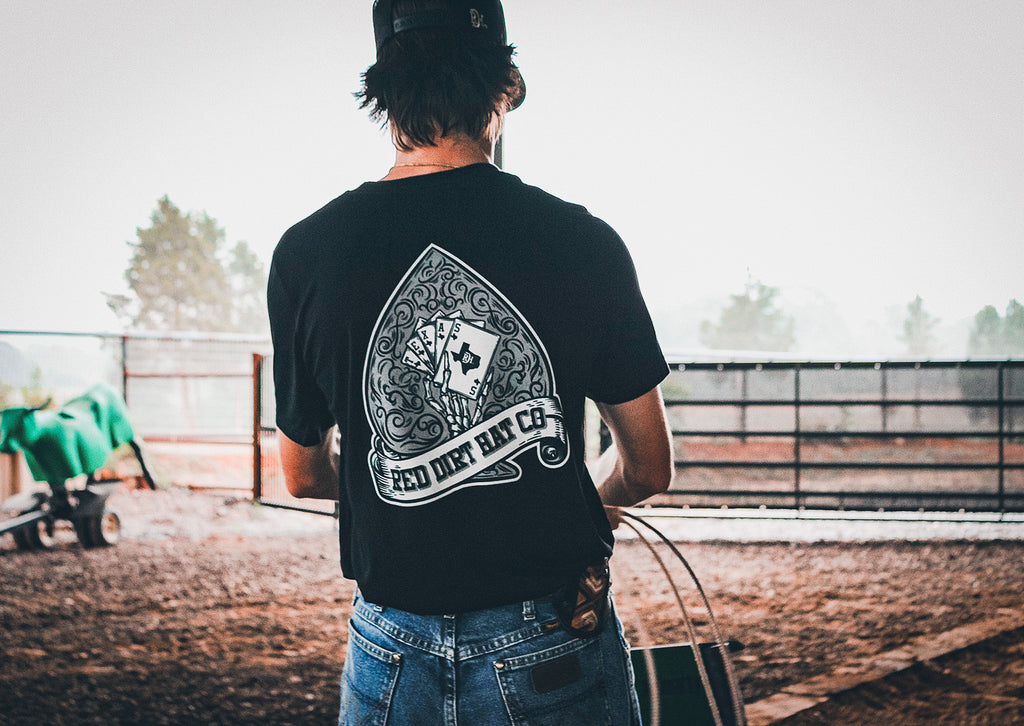 RED DIRT HAT HOLD EM TSHIRT
