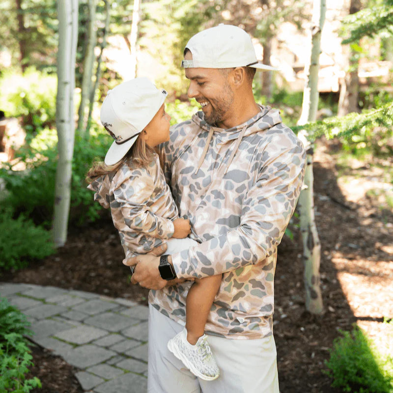BURLEBO Youth Performance Hoodie - DEER PINTAIL CAMO