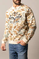 KIMES RANCH REEVES MENS CREWNECK - Desert Camo