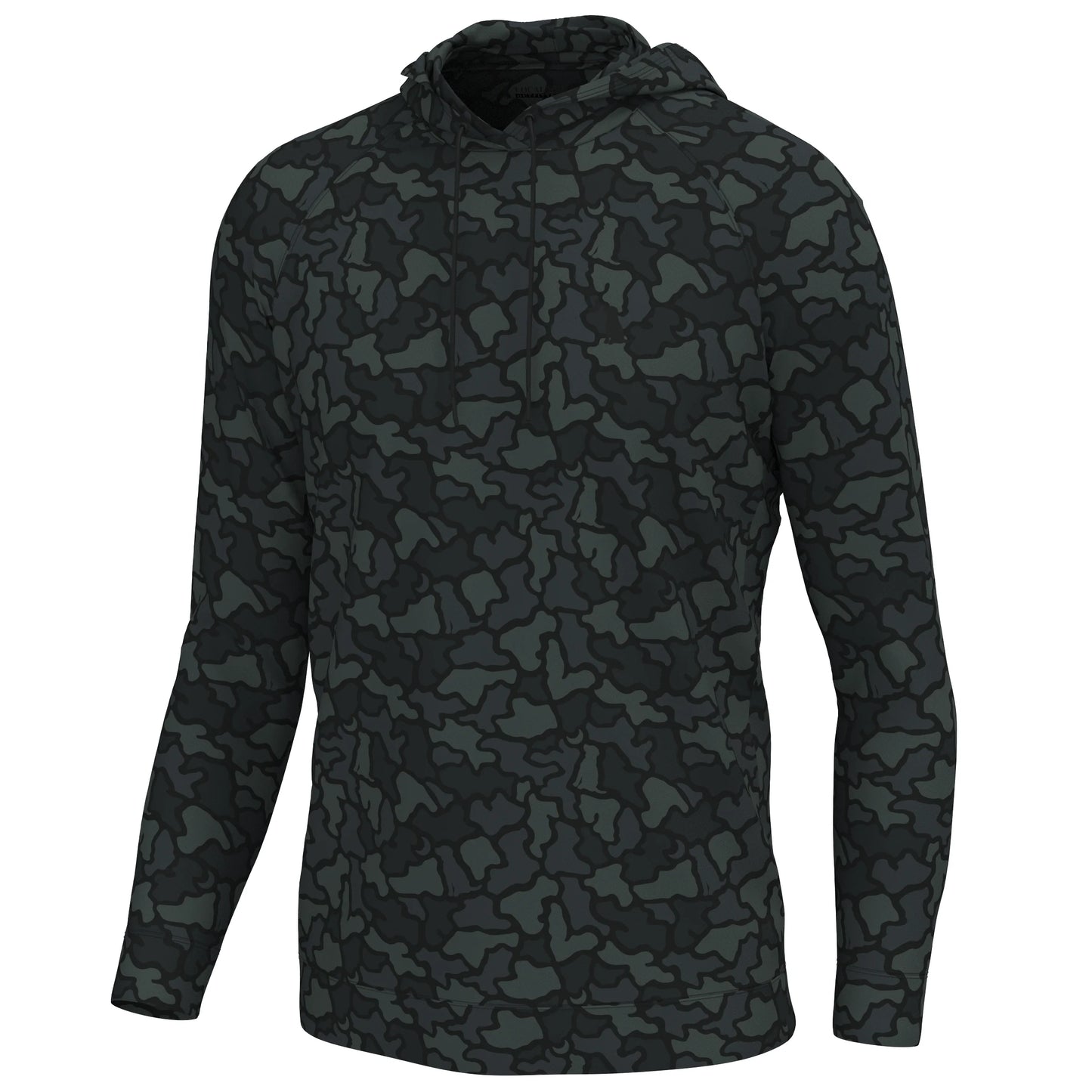 LOCAL BOY Hemlock Hoodie Color: Black Dog & Moon Camo