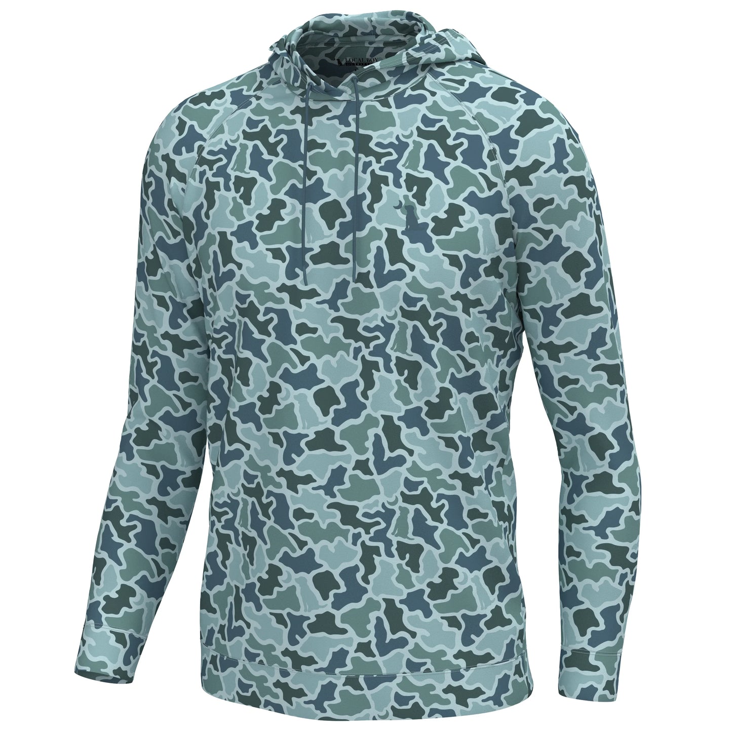 LOCAL BOY Hemlock Hoodie Color: Blue Dog & Moon Camo