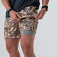 BURLEBO Athletic Short - Pintail Camo - Grey Liner