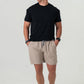 BURLEBO Athletic Short - Heather Khaki - Venado Camo Liner