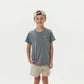 BURLEBO Youth Tee - Rad Dude - Dark Heather Grey