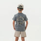 BURLEBO Youth Tee - Rad Dude - Dark Heather Grey