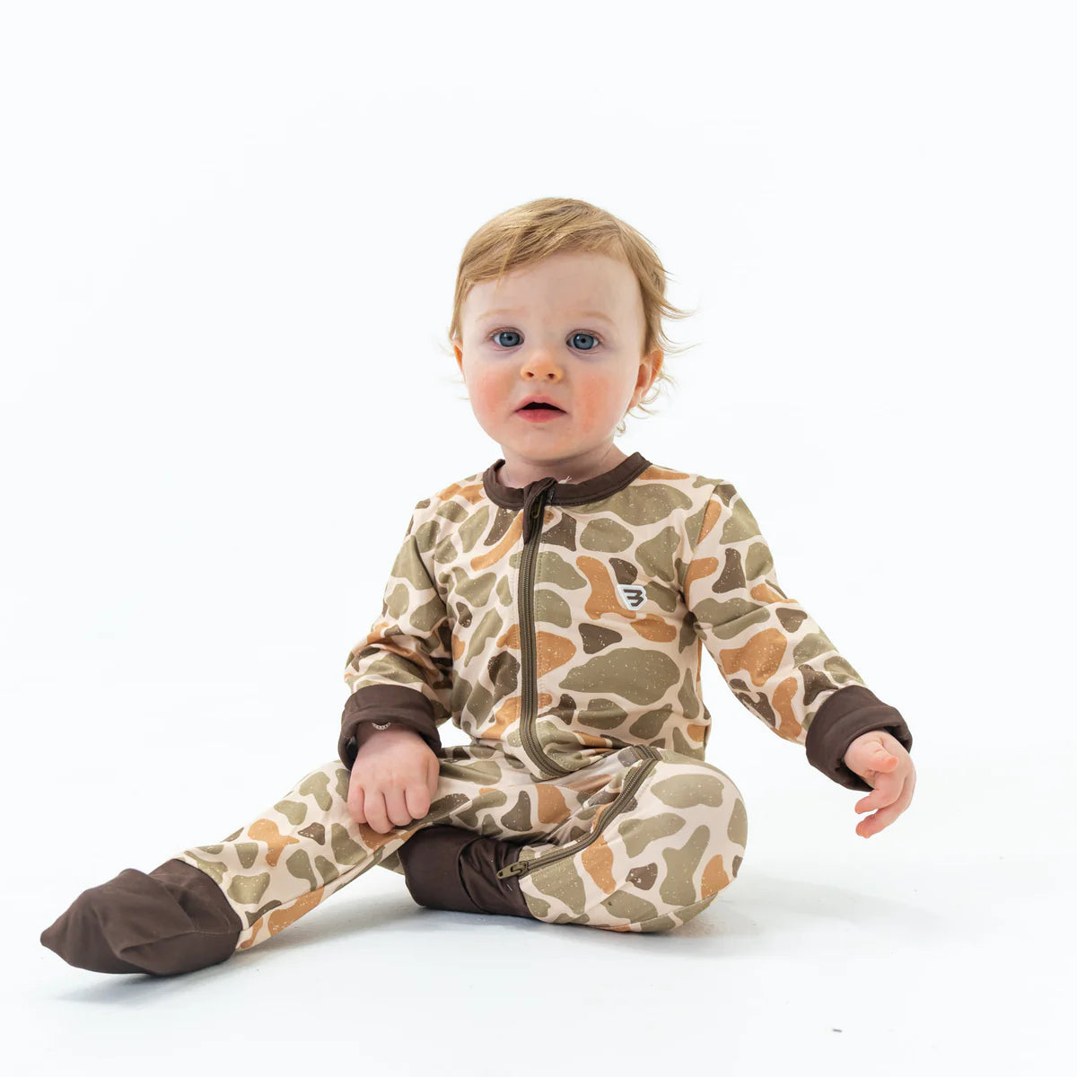 BURLEBO Baby Zip Up -Baby Zip Up - Venado Camo