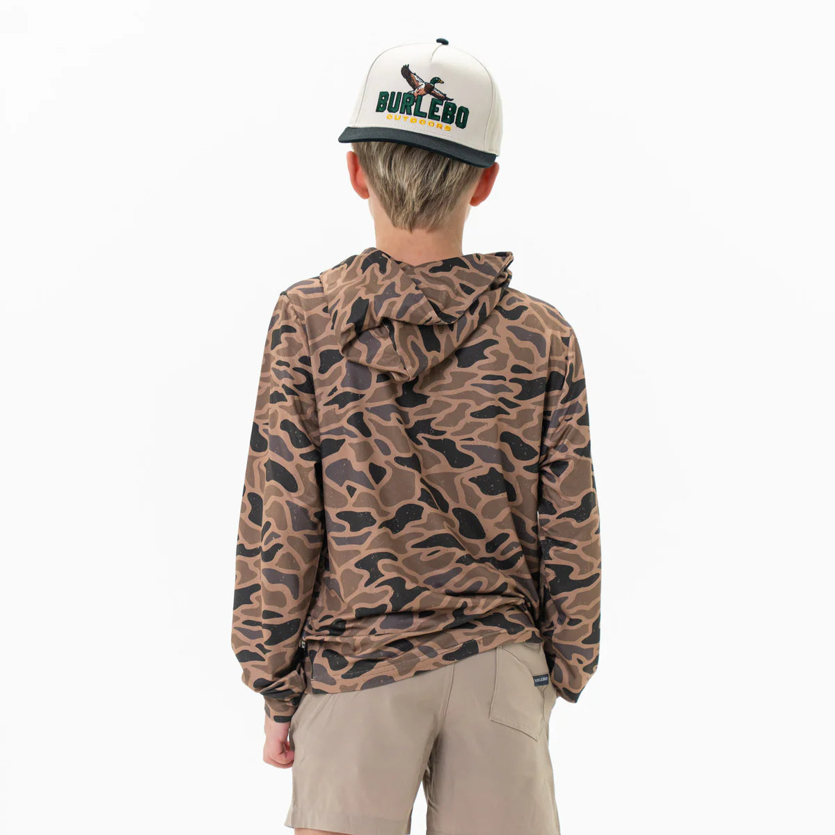 BURLEBO Youth Performance Hoodie - Gauge Camo