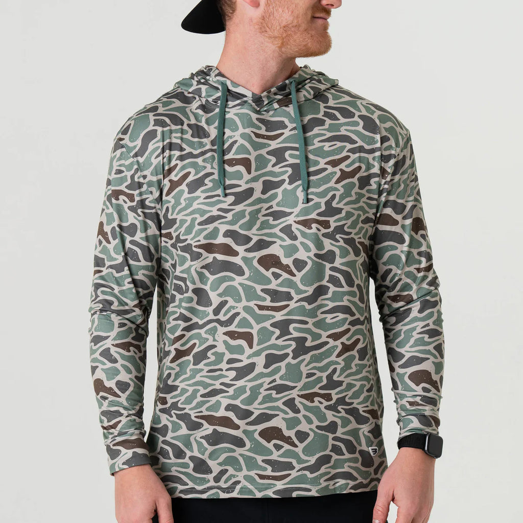 BURLEBO Performance Hoodie - Retro Duck Camo