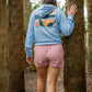 LOCAL GIRL Brushwood Hoodie - Lab on Dock Color: Sky Blue