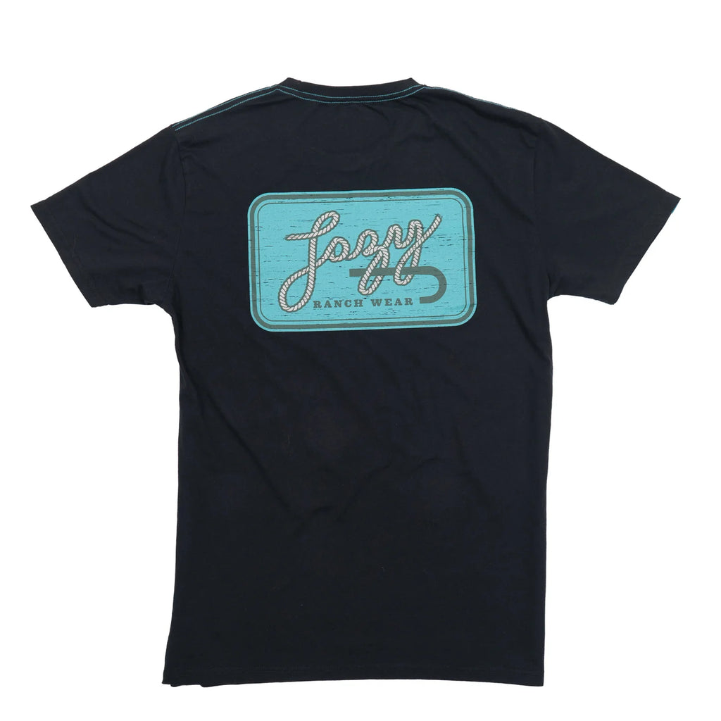 Lazy J Ranch Turquoise Breakaway Short Sleeve T-Shirt - Black