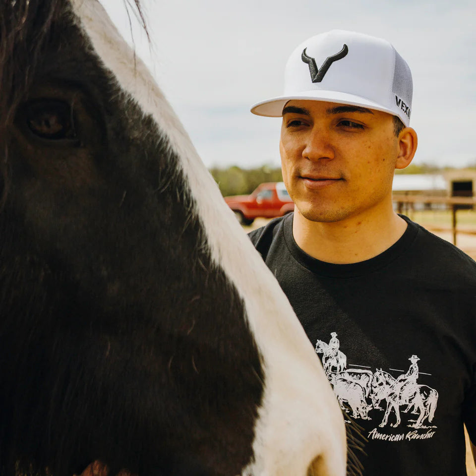 Vexil Brand Black Icon Hat White/White Mesh