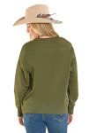 Rock & Roll Women's Boot Stitch Sweater (Hunter Green)