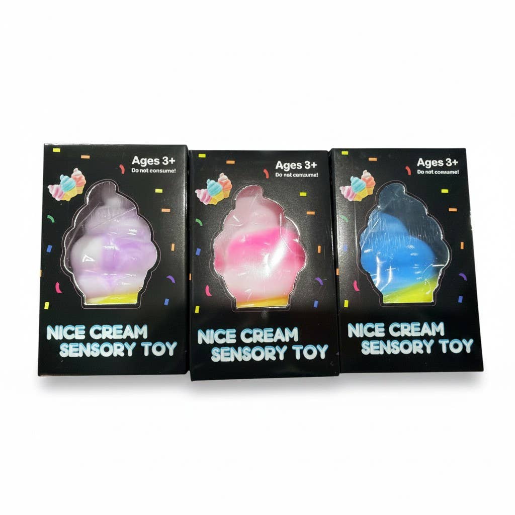 Nice Cream Sensory Toy – Ice Cream Squishy 12ct
