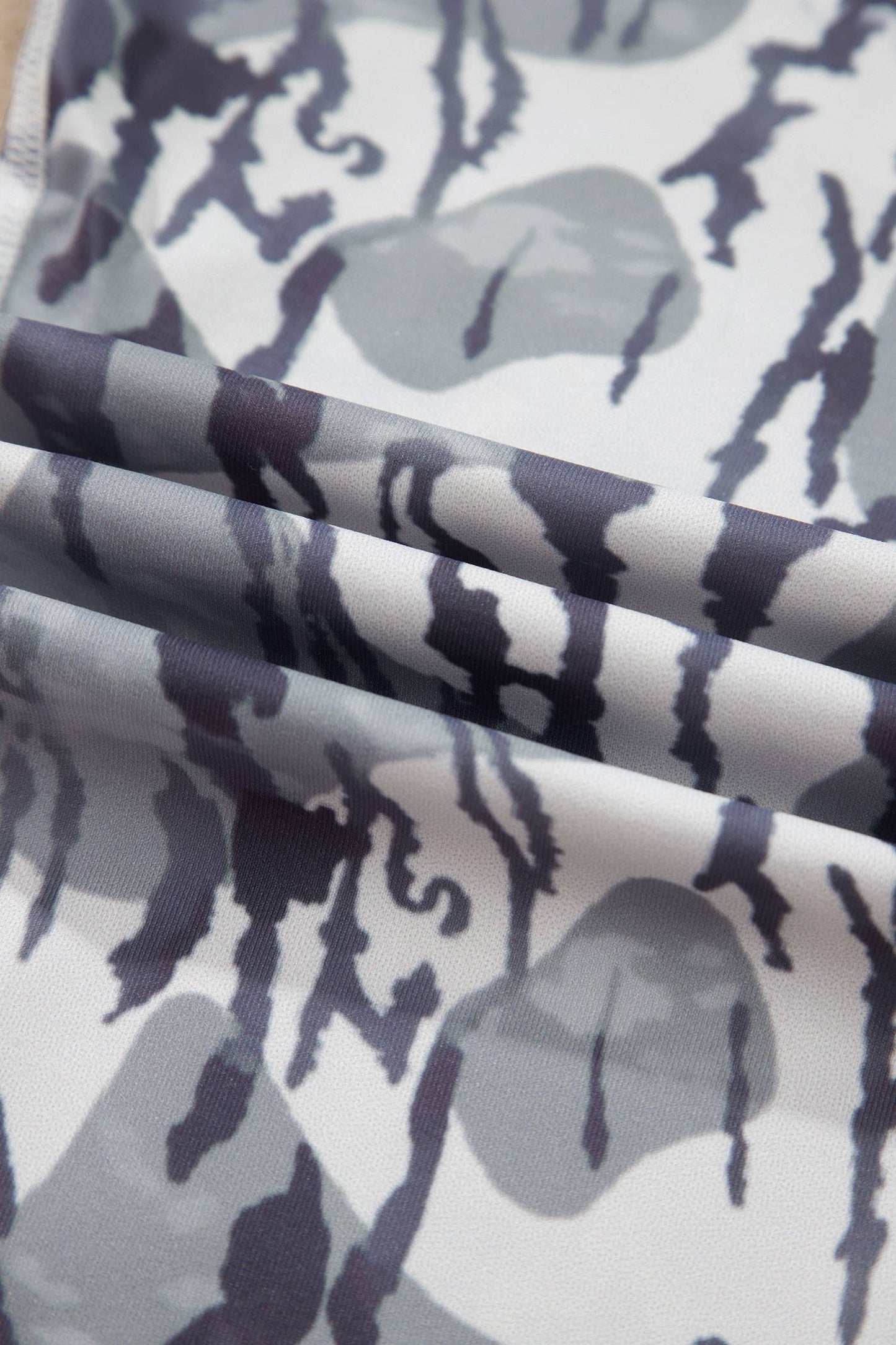 Western Casual Camouflage Pattern Daily High Waist Leggings: Multicolour / S