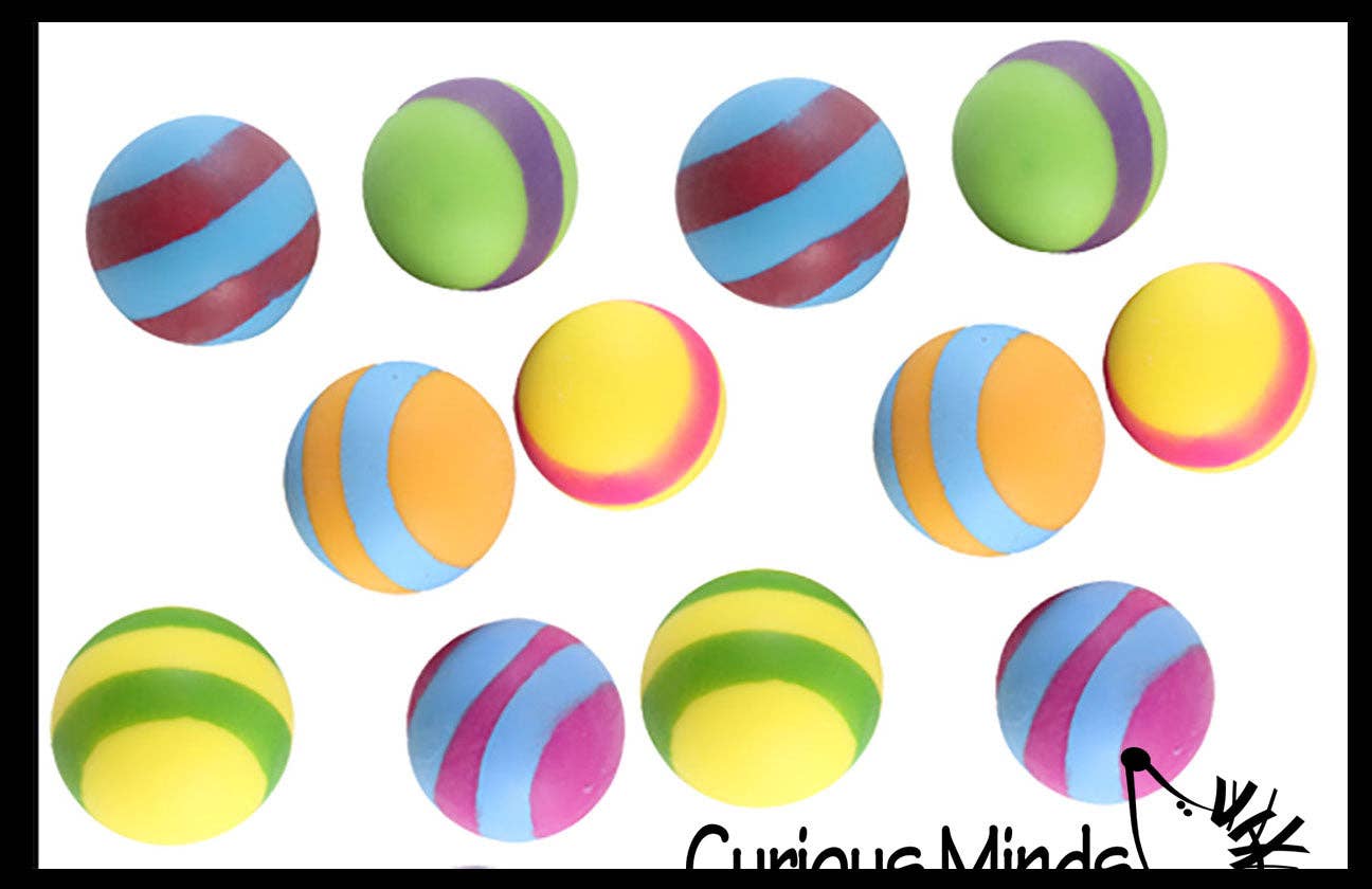 1 - 1.75" Striped Doh Filled Stress Ball - Squishy
