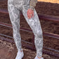 Western Casual Camouflage Pattern Daily High Waist Leggings: Multicolour / S