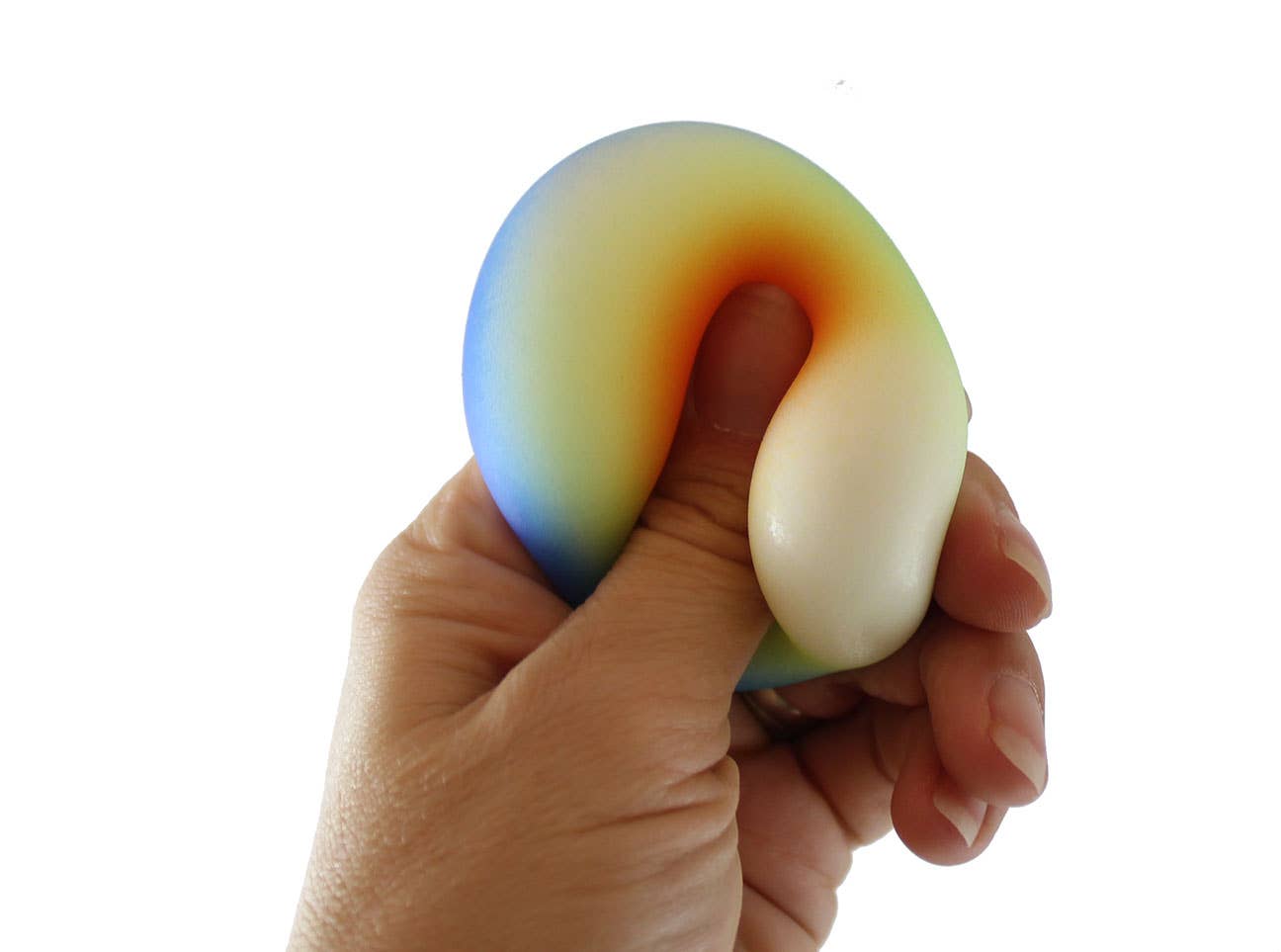 1.75" Rainbow Doh Filled Stress Ball - Glob Balls Squishy OT
