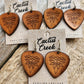 "Nashville"  Handmade Tooled Leather Western Earrings