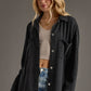 The Cori Black Super Soft Button Up