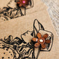 Hat Pin - Genuine Leather Flowers: Wildflower