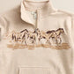 Ariat Girls Horses Quarter Zip Pullover