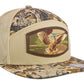 Mallard Woven Patch Old School Camo Hat.: OS Brown Camo
