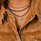 Longhorn Pearl Pendant Choker Necklace