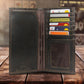 Bass Burnished Leather Secretary Wallet