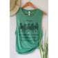 COUNTRY MUSIC GRAPHIC TANK TOP: Mineral Mustard