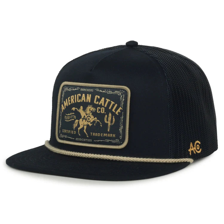 AMERICAN CATTLE CO BUCKING HORSE HAT