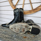 Caborca Silver Danny Leather Western Ankle Boot