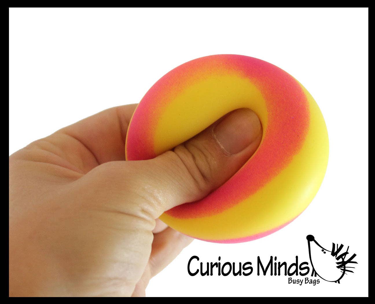 1 - 1.75" Striped Doh Filled Stress Ball - Squishy