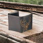 Buck Burnished Leather Trifold Wallet