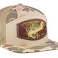 Bass Woven Patch Old School Camo Hat.: MOS Bottomland/Loden