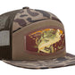 Bass Woven Patch Old School Camo Hat.: MOS Bottomland/Loden