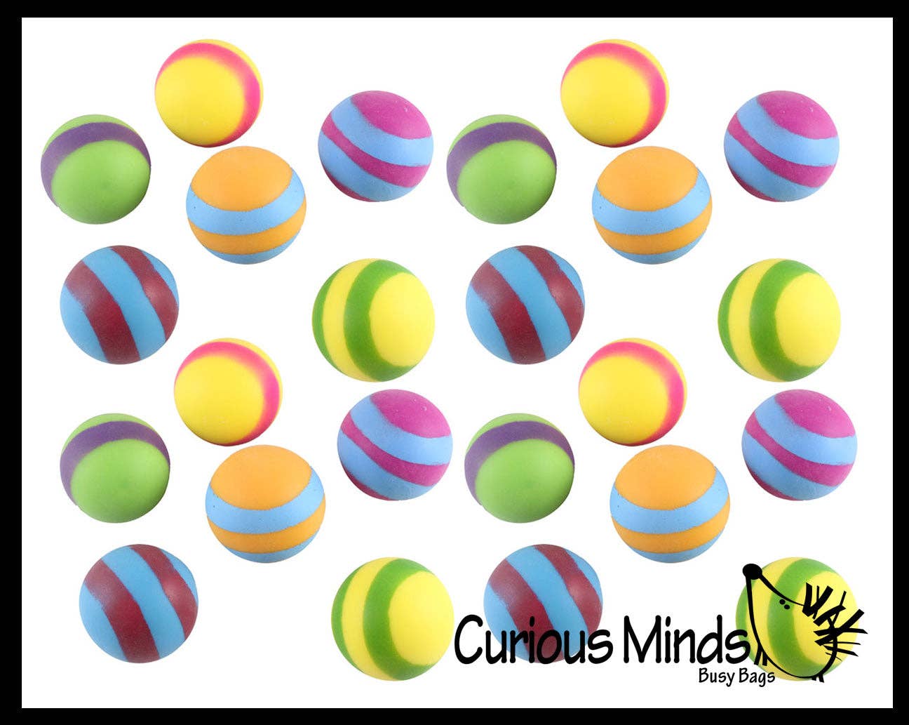 1 - 1.75" Striped Doh Filled Stress Ball - Squishy