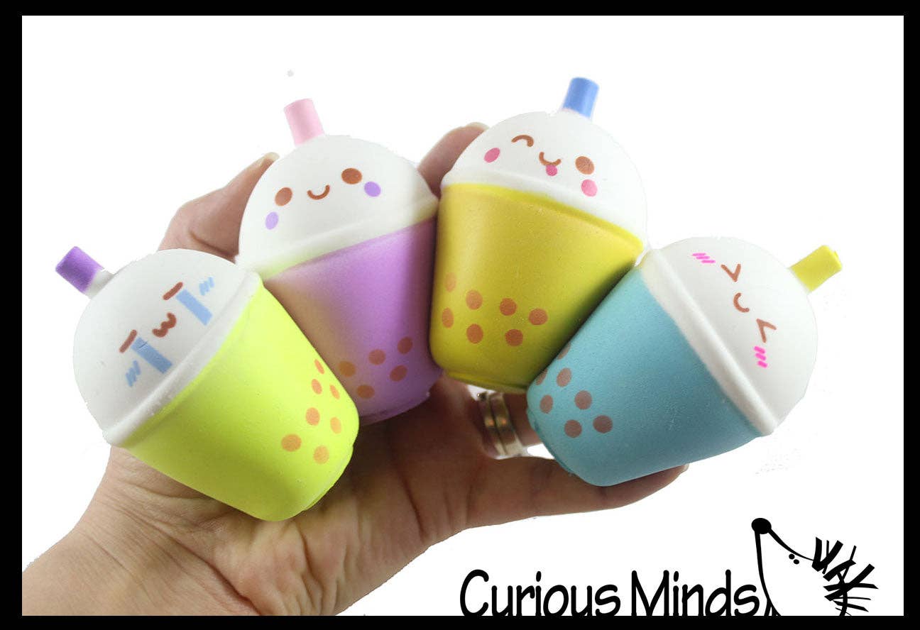 Bubble Tea Drink Squishy Squeeze Stress Ball Soft Doh