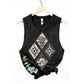 COWBOY AZTEC RODEO GRAPHIC TANK TOP: MINERAL SCARLETTE RED