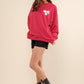 32372T - French Terry Graphic Pullover Sweatshirt: TAUPE / SMALL