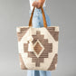 Cream, Brown & Rust Western Tote