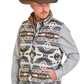 Panhandle Mens Aztec Reversible Vest-BM98C06716