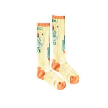 Lucky chuck dessert spirit cowgirl boot sock