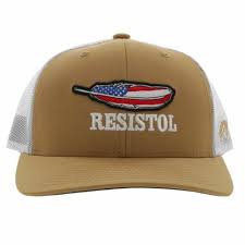RESISTOL HAT, TAN/WHITE