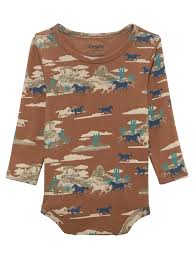 Wrangler Baby Boys Bodysuit Brown - 112365828